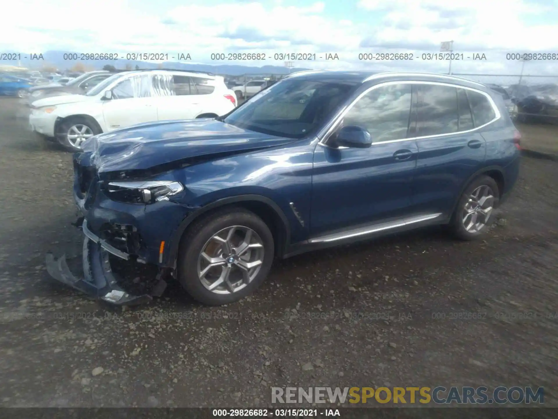 2 Photograph of a damaged car 5UXTY5C02LLT34255 BMW X3 2020