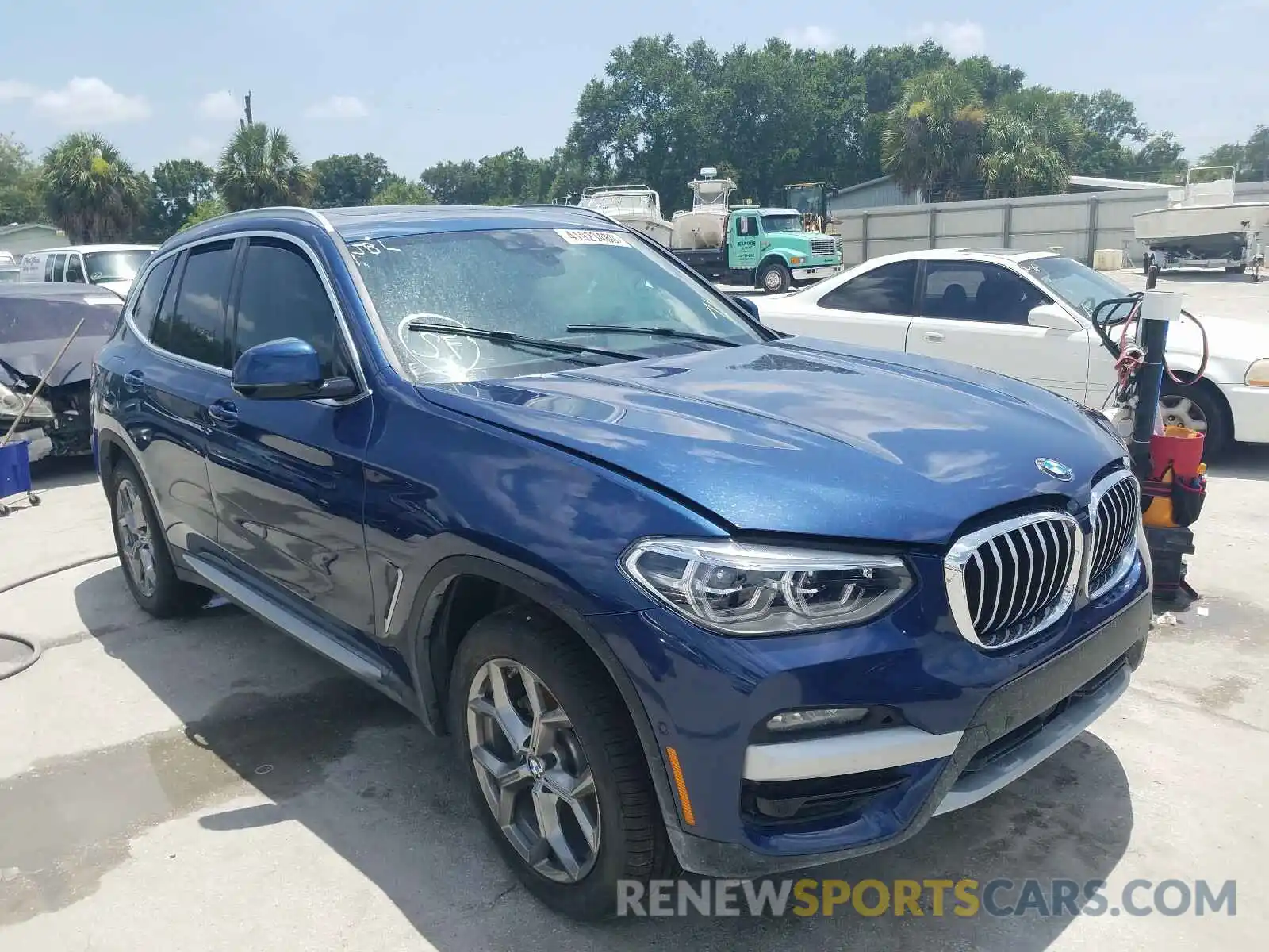 1 Photograph of a damaged car 5UXTY5C03L9B74645 BMW X3 2020