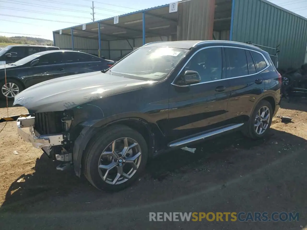 1 Photograph of a damaged car 5UXTY5C03L9C51398 BMW X3 2020