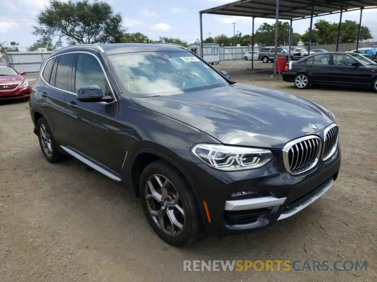 1 Photograph of a damaged car 5UXTY5C03L9D62713 BMW X3 2020