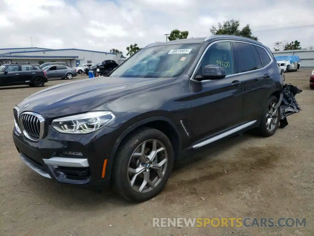 2 Photograph of a damaged car 5UXTY5C03L9D62713 BMW X3 2020