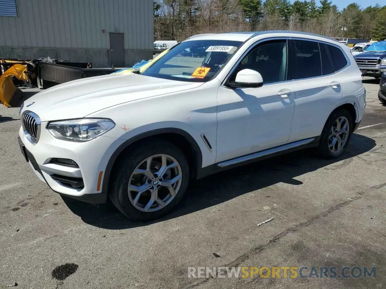 1 Photograph of a damaged car 5UXTY5C03LLT35172 BMW X3 2020