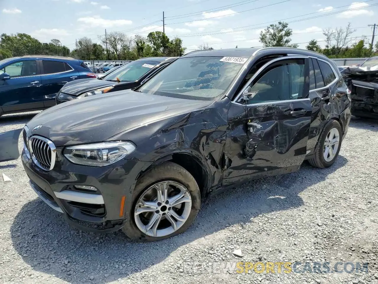 1 Photograph of a damaged car 5UXTY5C03LLT37004 BMW X3 2020