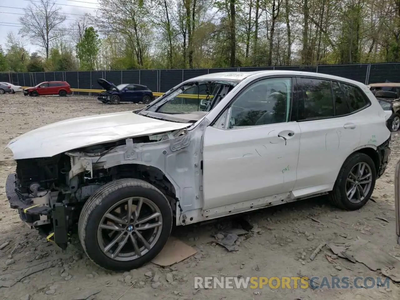 1 Photograph of a damaged car 5UXTY5C04L9C78898 BMW X3 2020