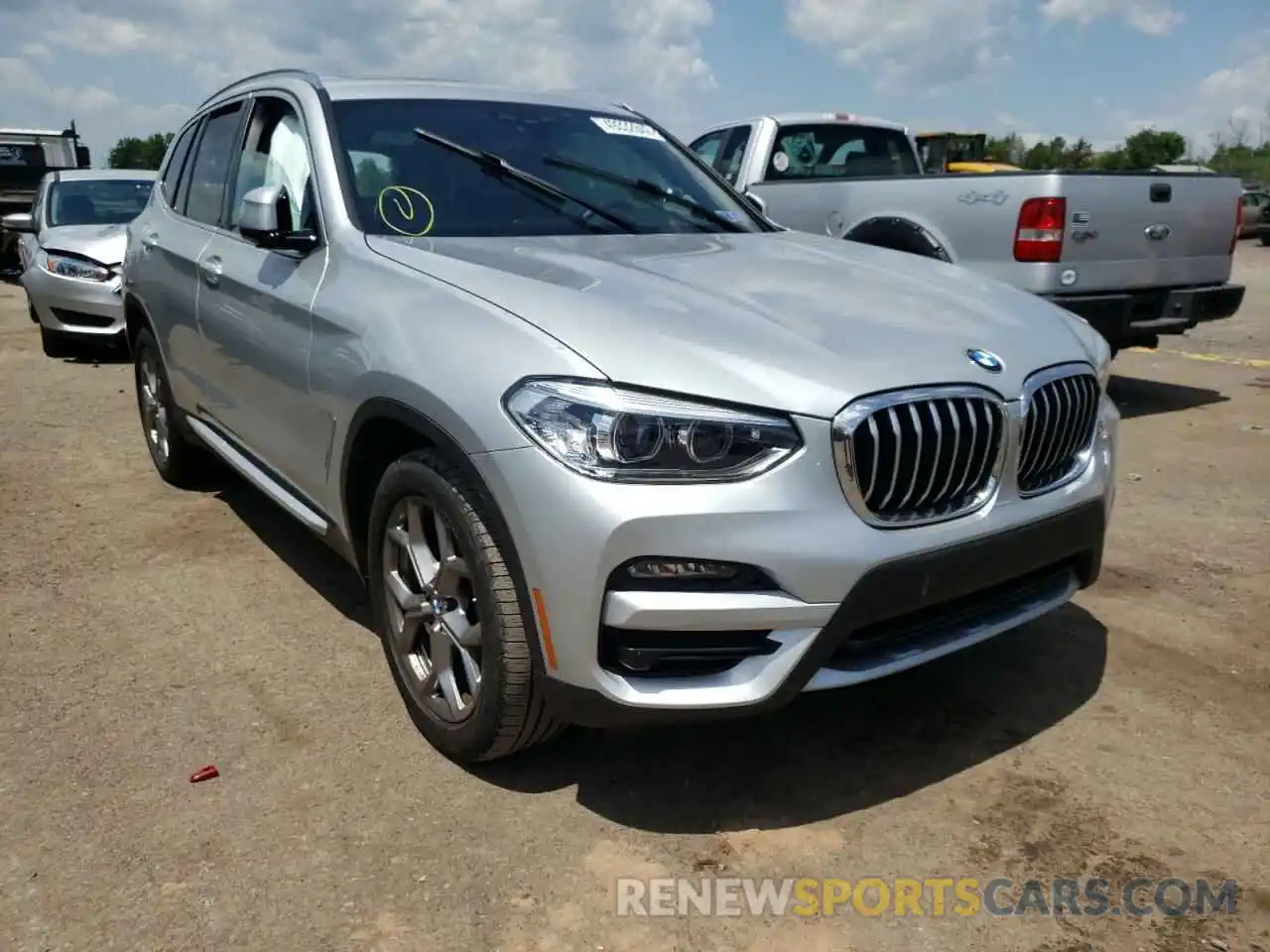 1 Photograph of a damaged car 5UXTY5C04L9D17411 BMW X3 2020