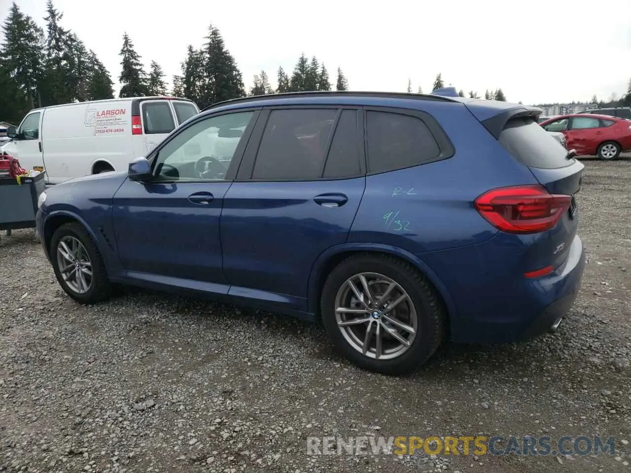2 Photograph of a damaged car 5UXTY5C04LLT34919 BMW X3 2020