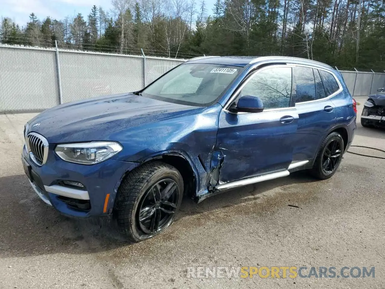 1 Photograph of a damaged car 5UXTY5C04LLT36945 BMW X3 2020