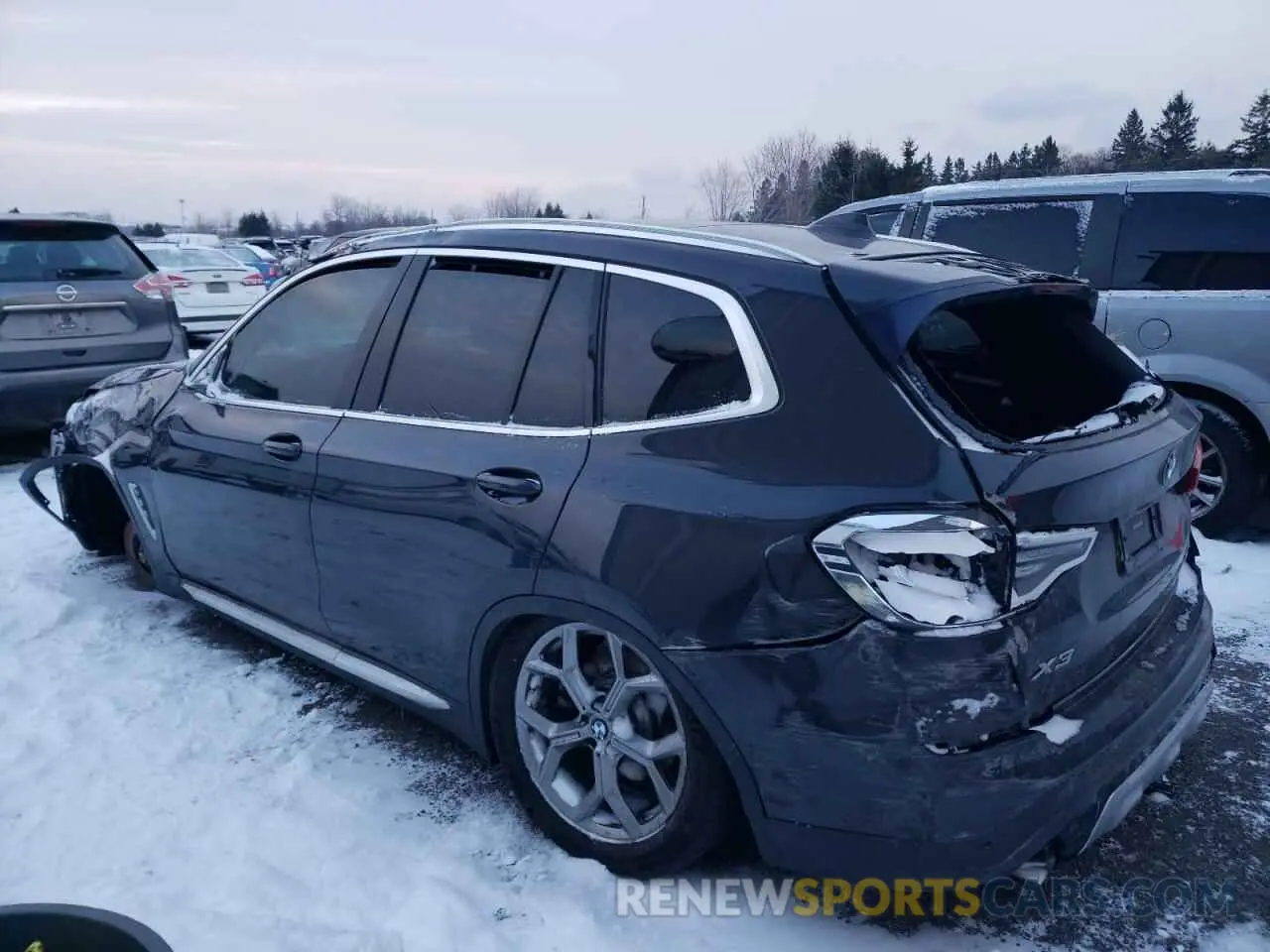2 Photograph of a damaged car 5UXTY5C05L9B77675 BMW X3 2020