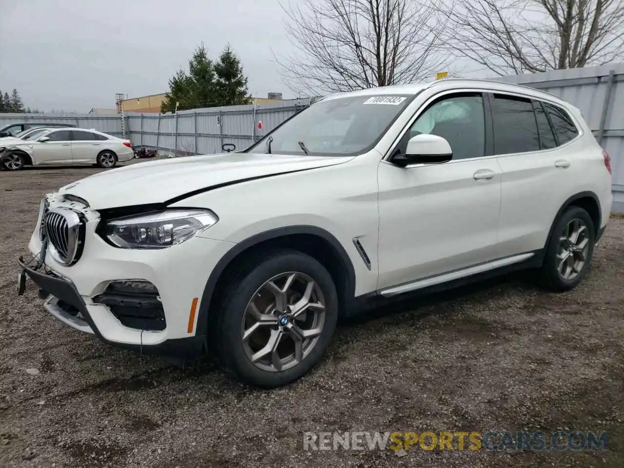 1 Photograph of a damaged car 5UXTY5C06L9C42310 BMW X3 2020