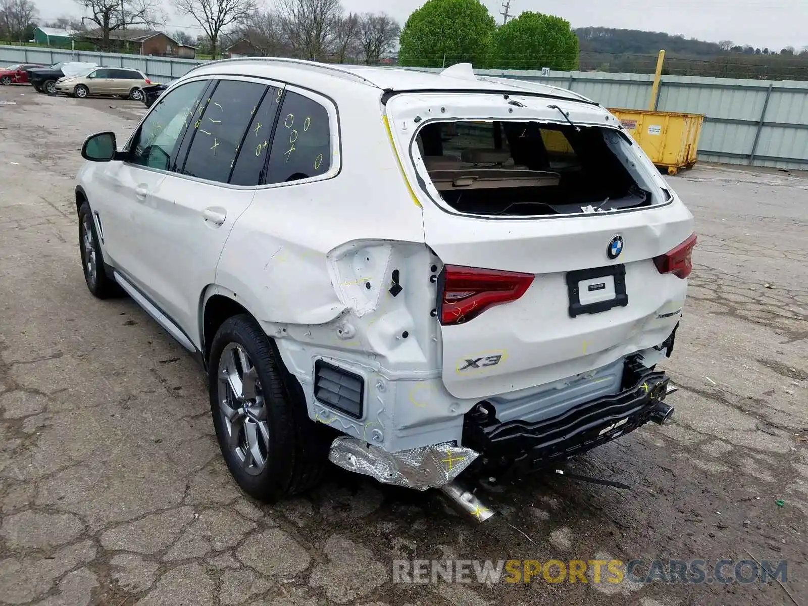 3 Photograph of a damaged car 5UXTY5C07L9C41232 BMW X3 2020