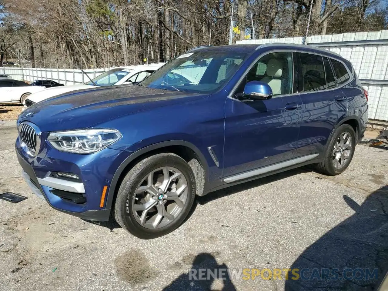 1 Photograph of a damaged car 5UXTY5C07L9D65002 BMW X3 2020