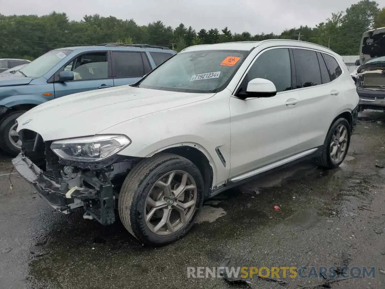 1 Photograph of a damaged car 5UXTY5C07LLT32999 BMW X3 2020