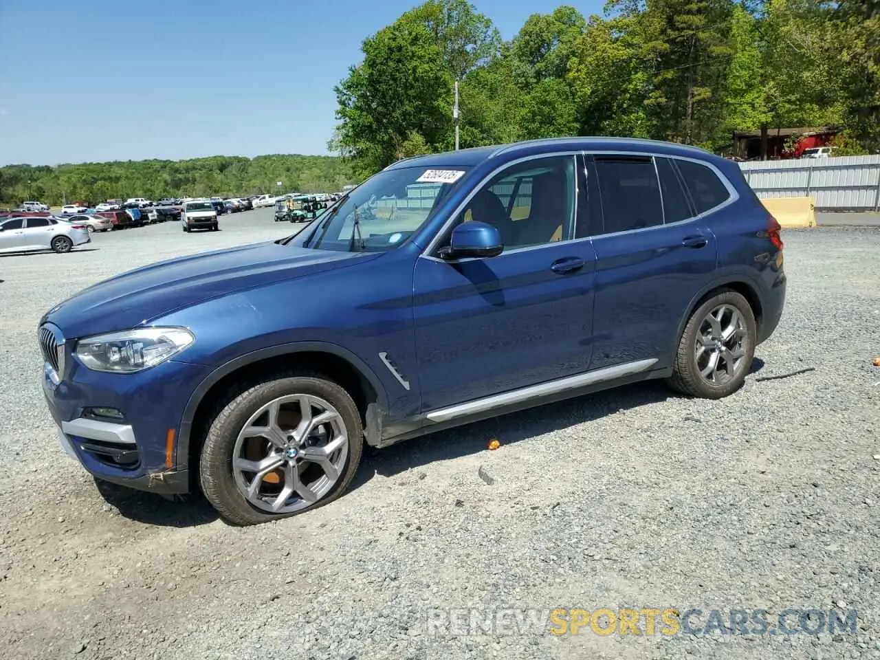 1 Photograph of a damaged car 5UXTY5C08L9C59092 BMW X3 2020