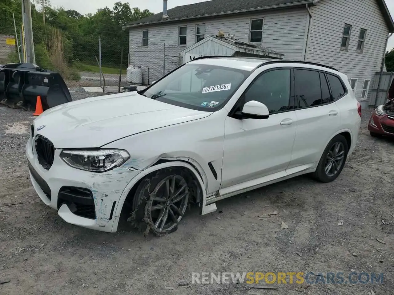 1 Photograph of a damaged car 5UXTY5C08L9D70189 BMW X3 2020