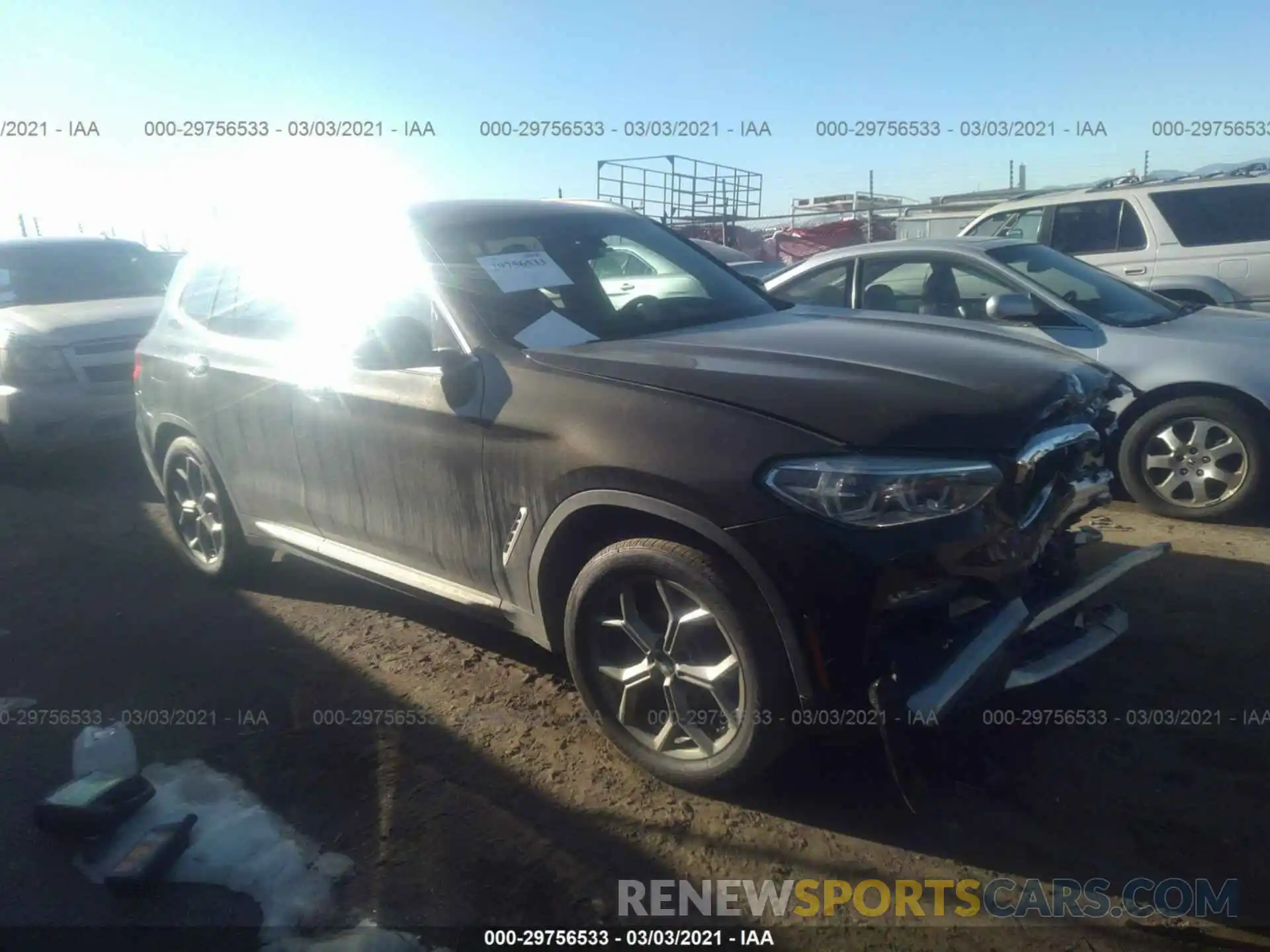 1 Photograph of a damaged car 5UXTY5C08LLT36432 BMW X3 2020