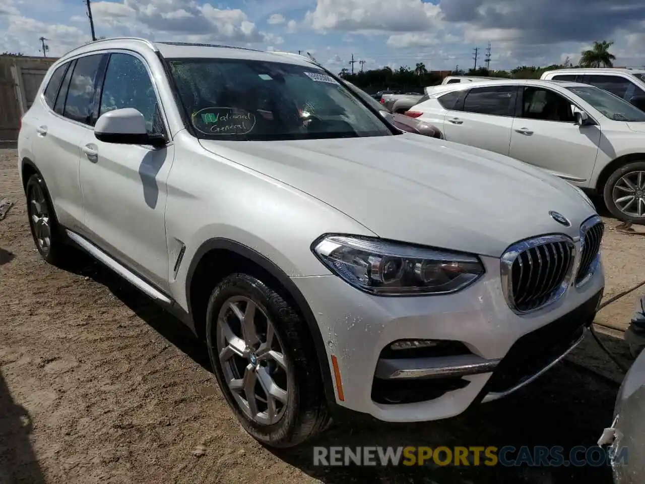 1 Photograph of a damaged car 5UXTY5C09L9D46211 BMW X3 2020