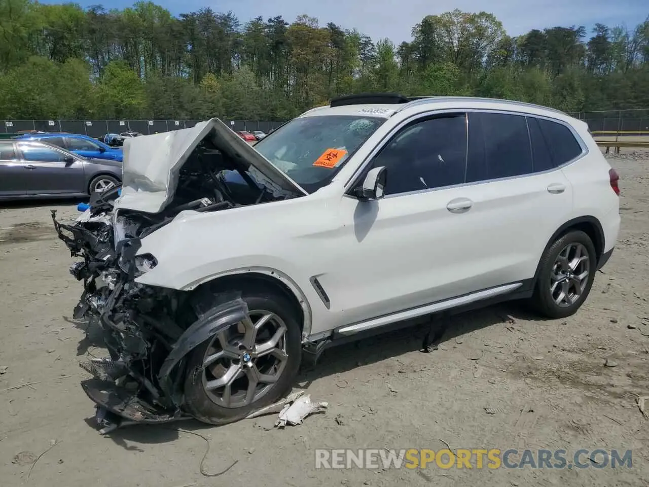 1 Photograph of a damaged car 5UXTY5C09LLT33023 BMW X3 2020