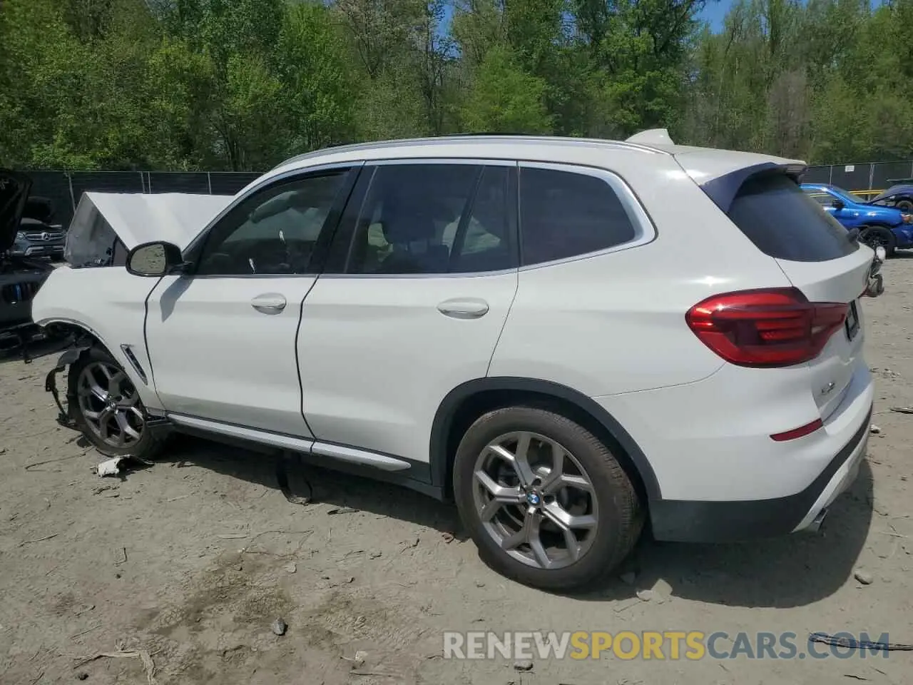2 Photograph of a damaged car 5UXTY5C09LLT33023 BMW X3 2020