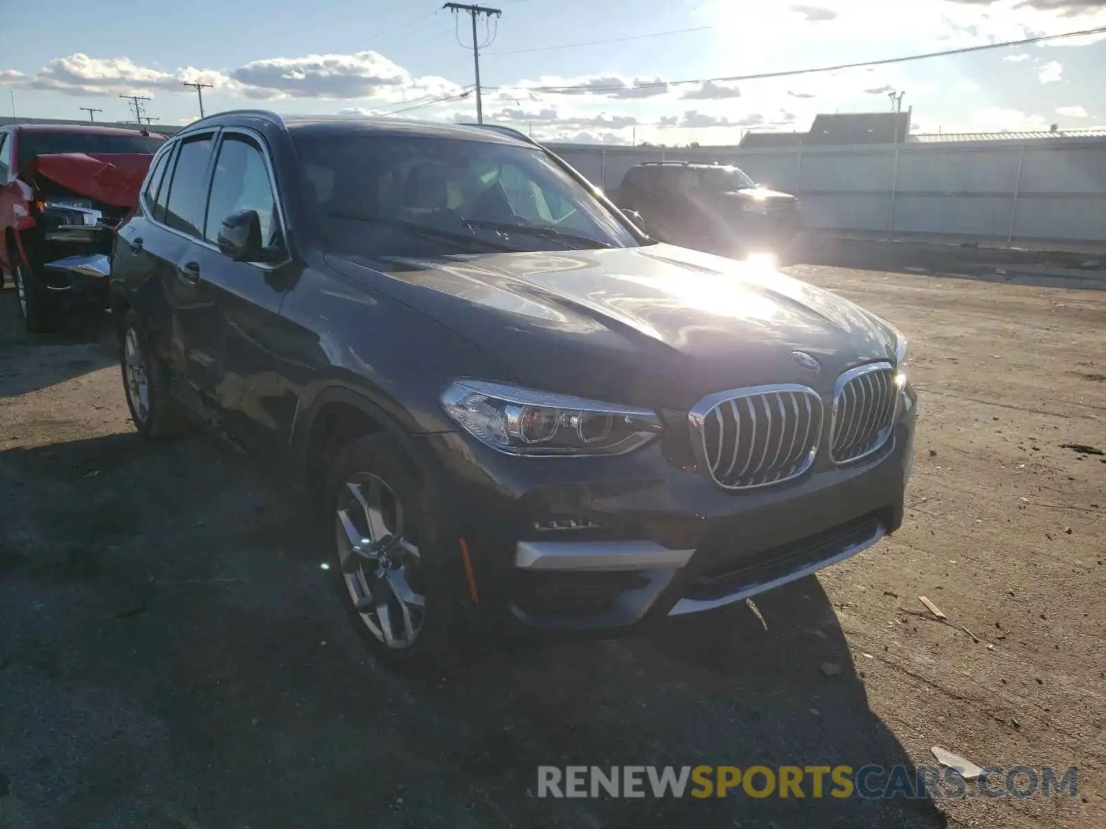 1 Photograph of a damaged car 5UXTY5C0XL9B90440 BMW X3 2020