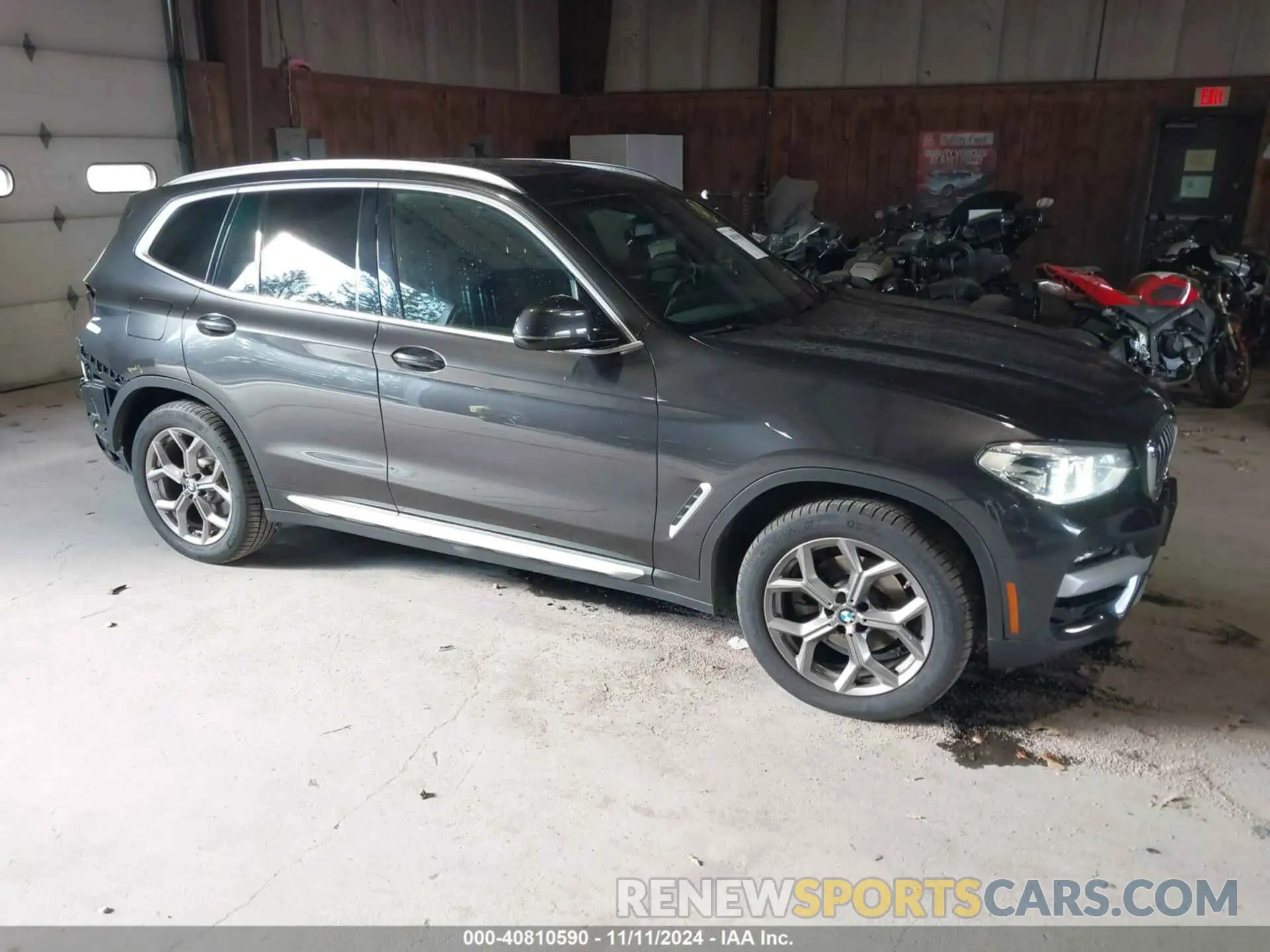 1 Photograph of a damaged car 5UXTY5C0XL9C64620 BMW X3 2020
