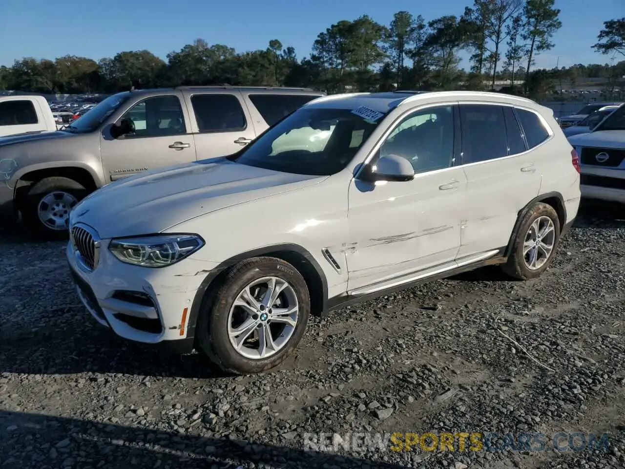 1 Photograph of a damaged car 5UXTY5C0XL9D44516 BMW X3 2020