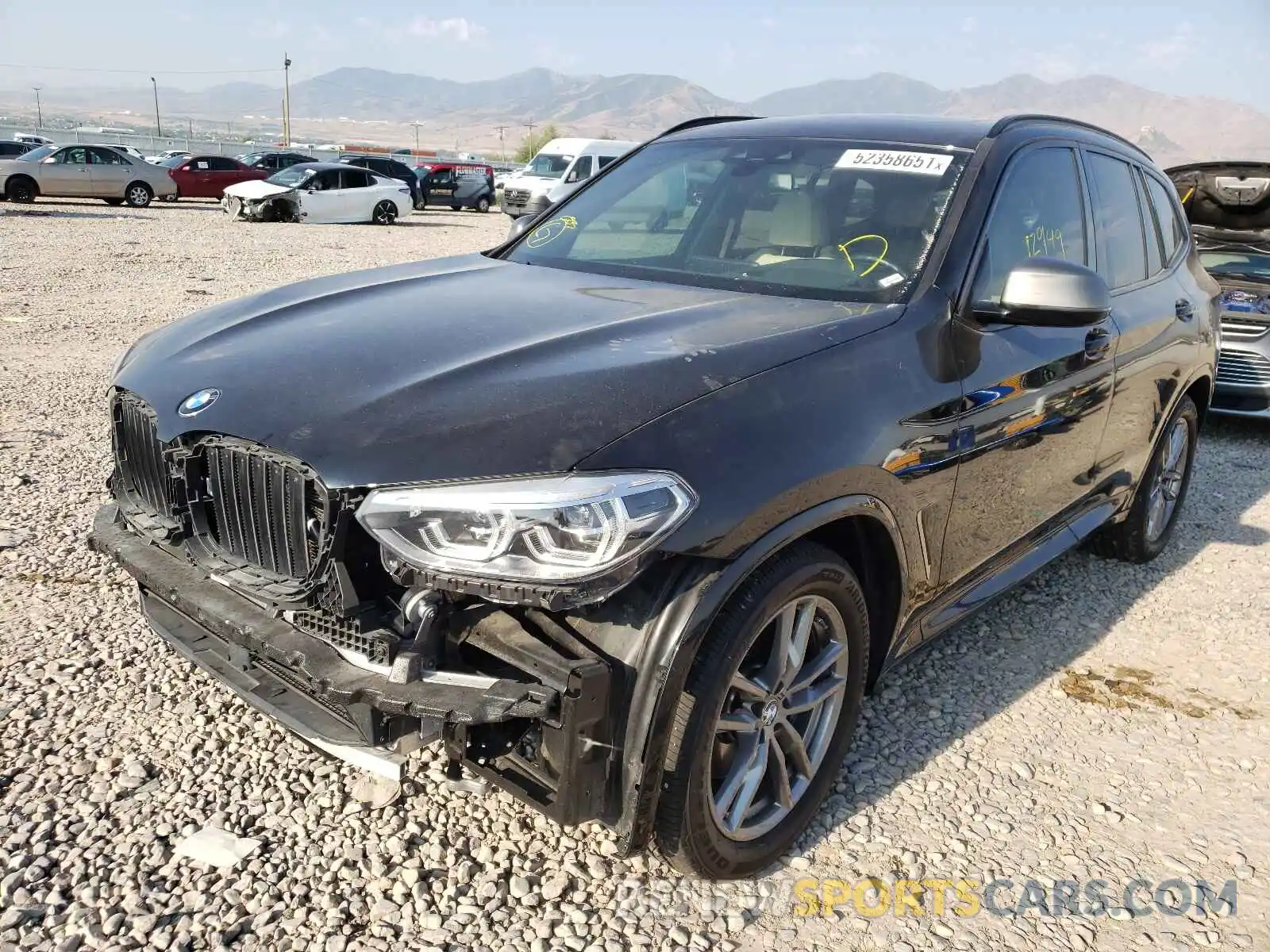 2 Photograph of a damaged car 5UXTY9C01L9B08196 BMW X3 2020