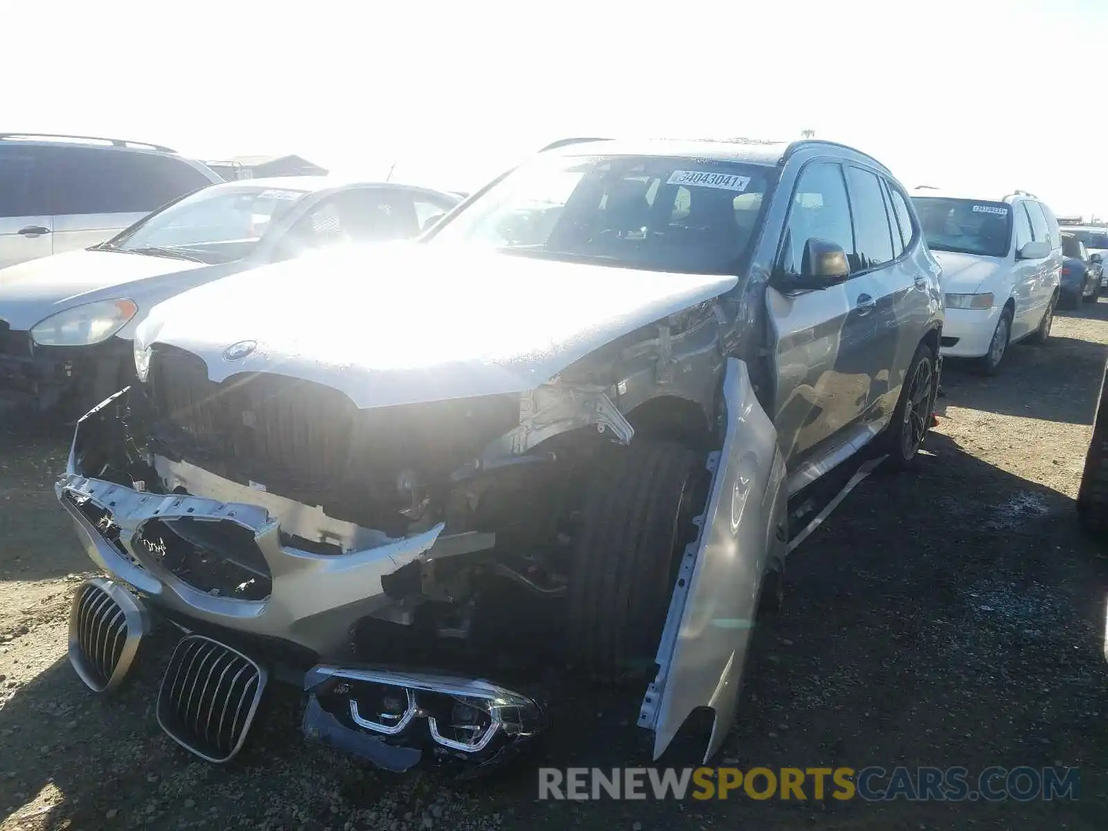 2 Photograph of a damaged car 5UXTY9C03LLE60148 BMW X3 2020