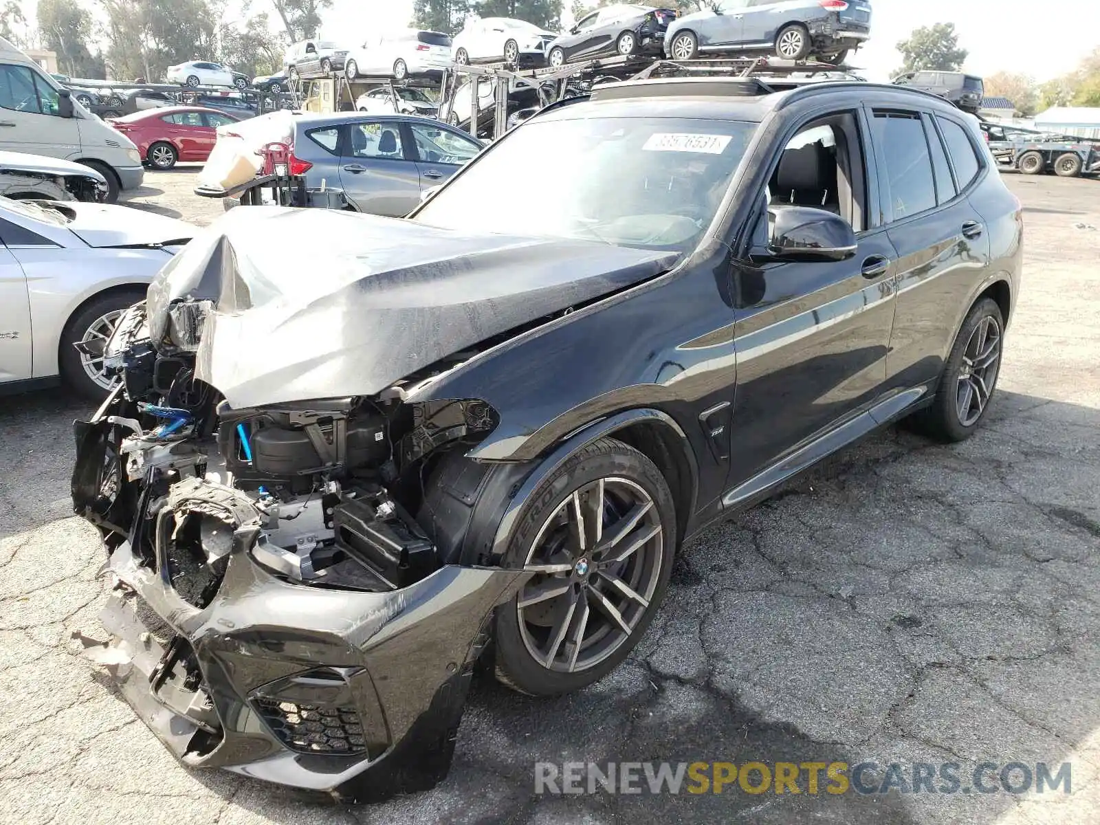 2 Photograph of a damaged car 5YMTS0C09L9C30536 BMW X3 2020