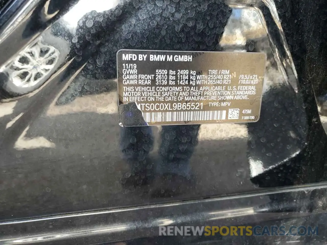 14 Photograph of a damaged car 5YMTS0C0XL9B65521 BMW X3 2020