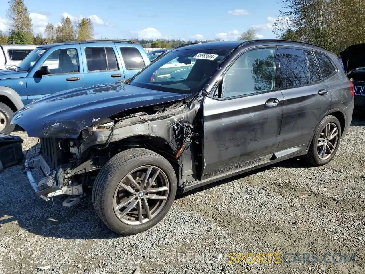1 Photograph of a damaged car 5UXTS1C03M9G99605 BMW X3 2021