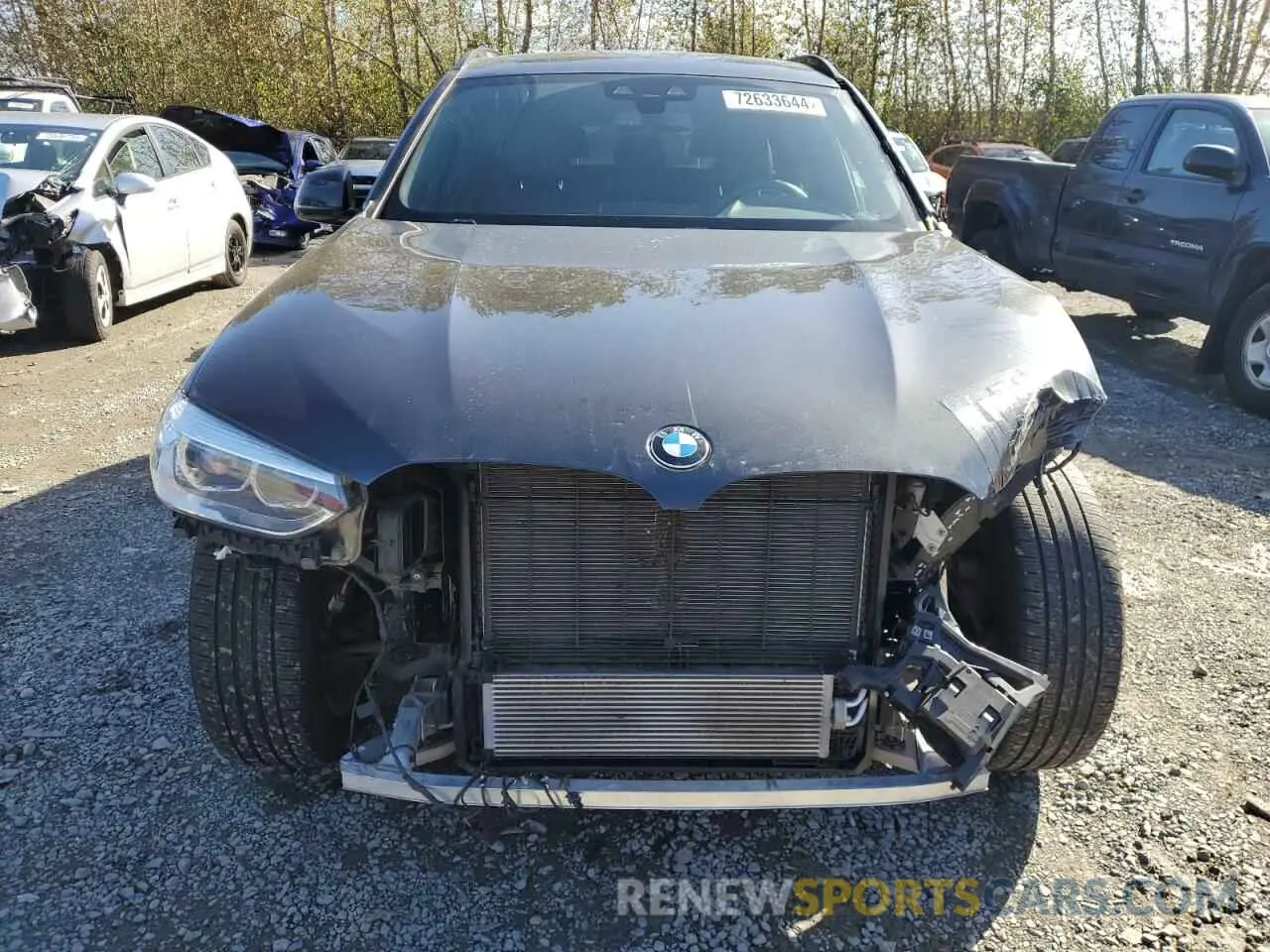 5 Photograph of a damaged car 5UXTS1C03M9G99605 BMW X3 2021