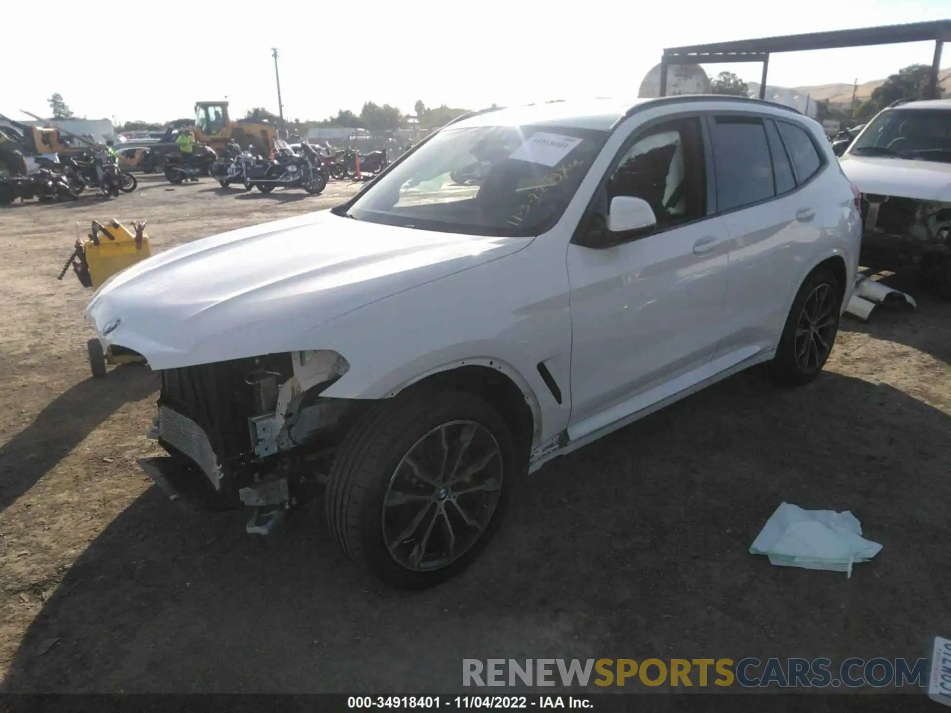 2 Photograph of a damaged car 5UXTY3C00M9F02397 BMW X3 2021