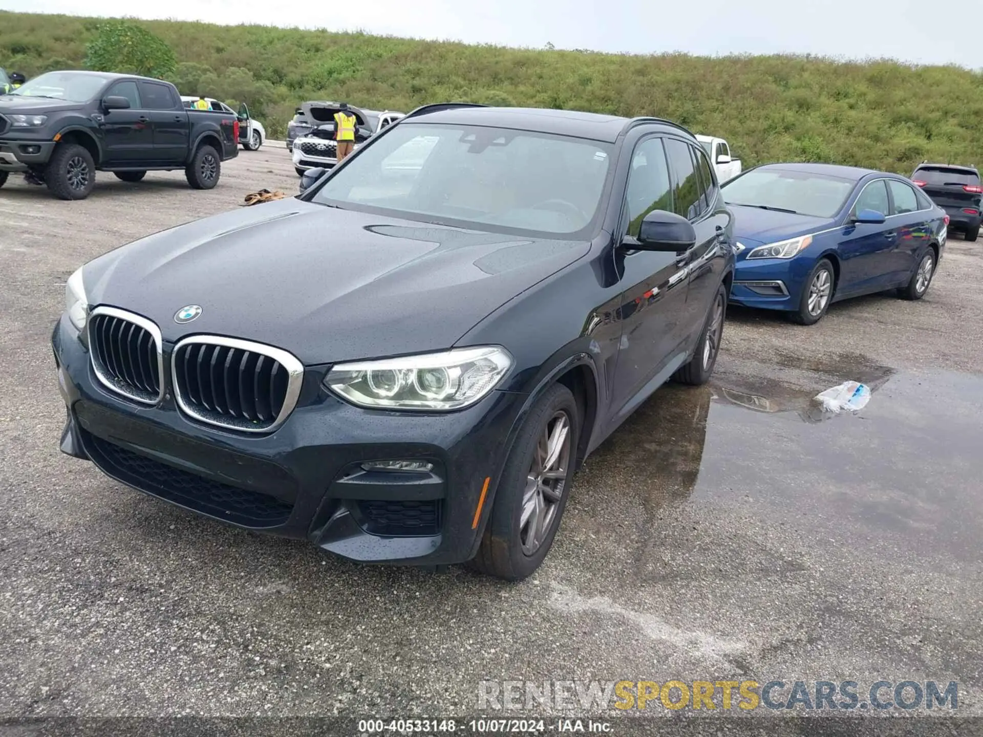 2 Photograph of a damaged car 5UXTY3C00M9F82672 BMW X3 2021