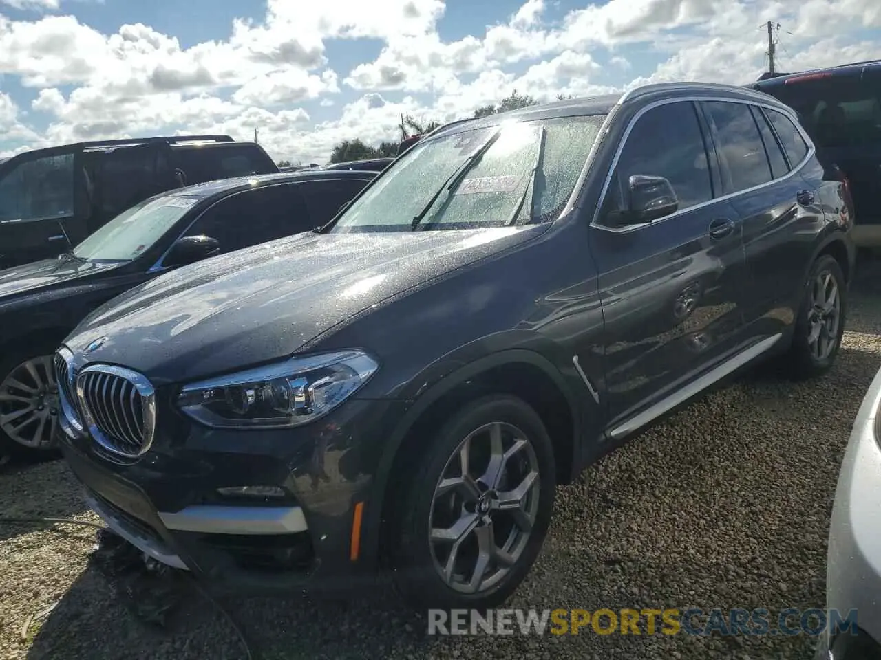 1 Photograph of a damaged car 5UXTY3C01M9E20680 BMW X3 2021