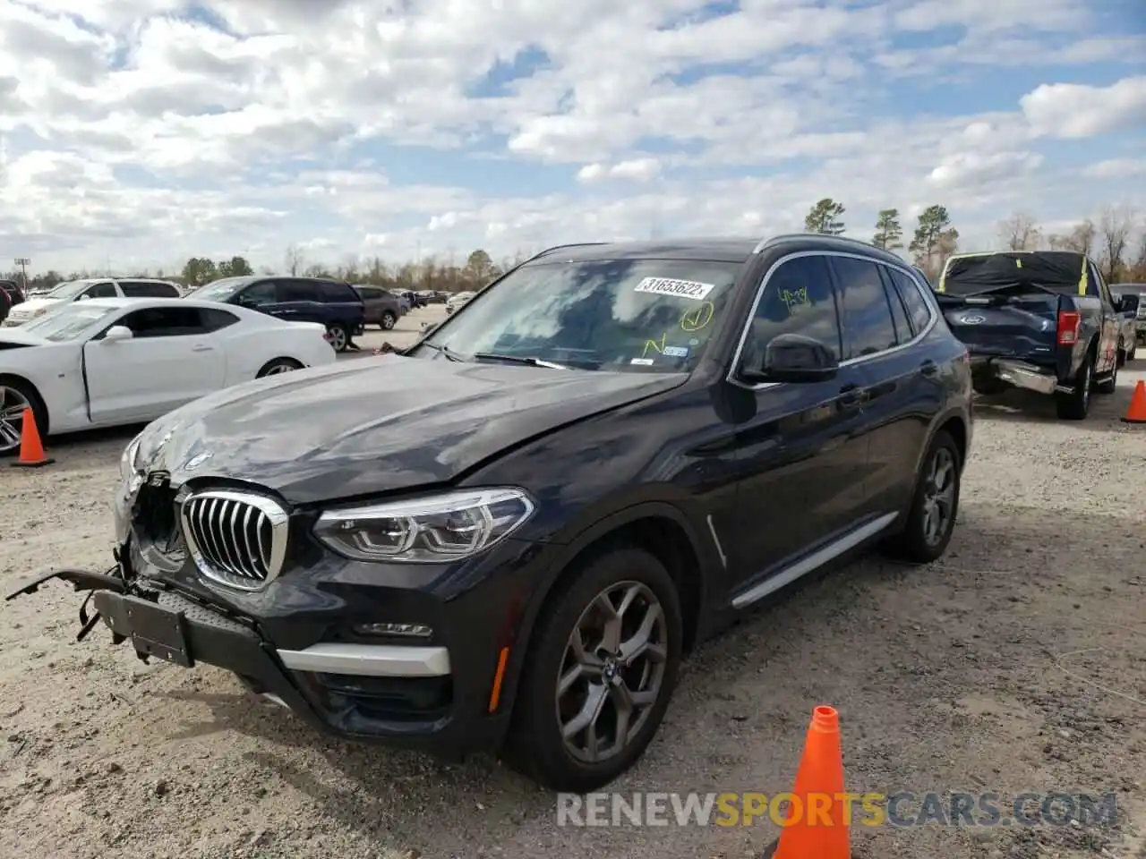 2 Photograph of a damaged car 5UXTY3C01M9F54024 BMW X3 2021