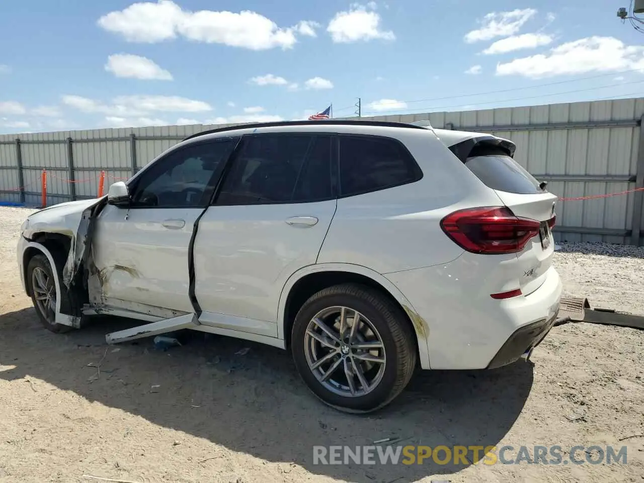 2 Photograph of a damaged car 5UXTY3C01M9F55786 BMW X3 2021