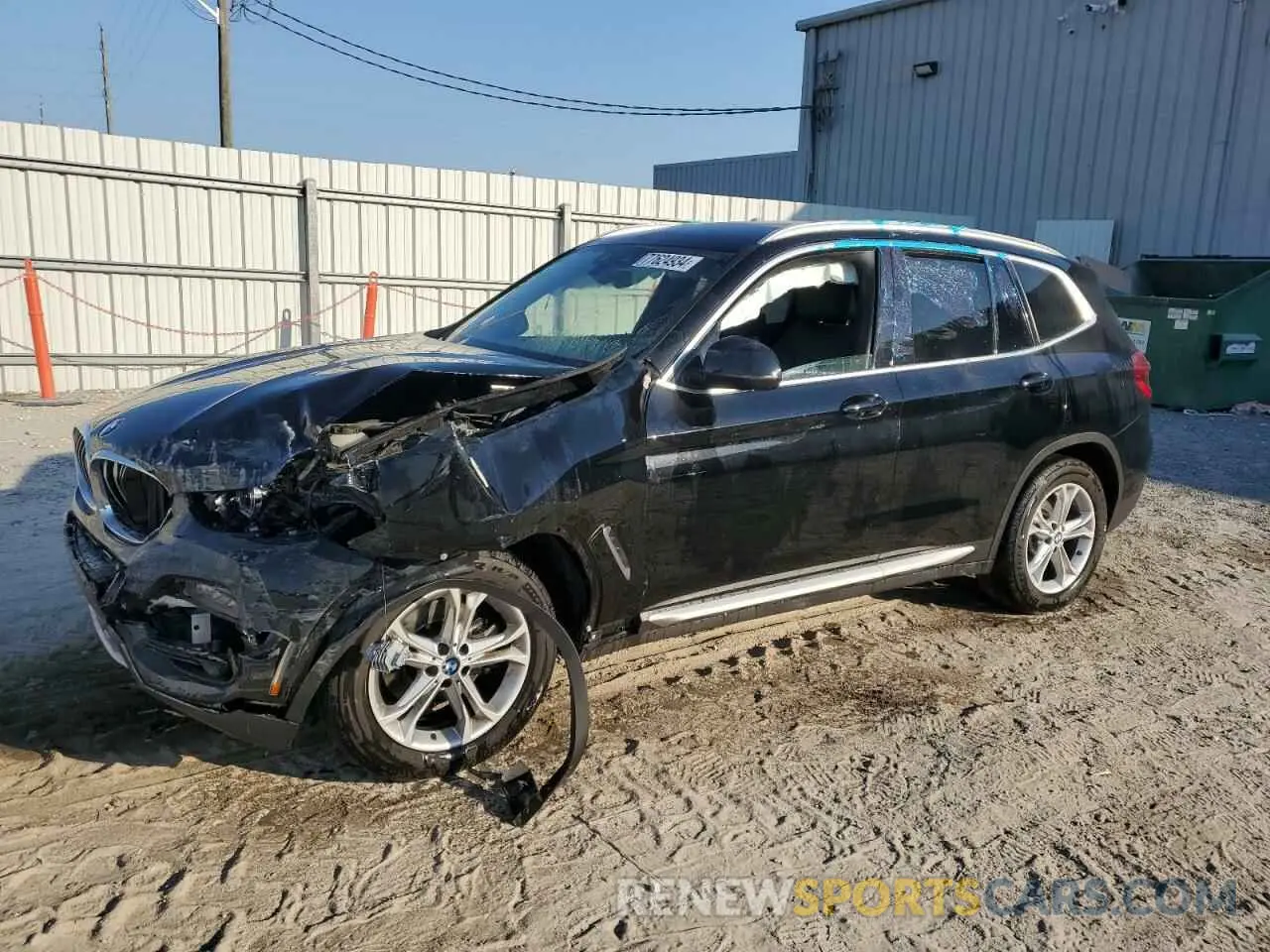 1 Photograph of a damaged car 5UXTY3C01M9G42670 BMW X3 2021