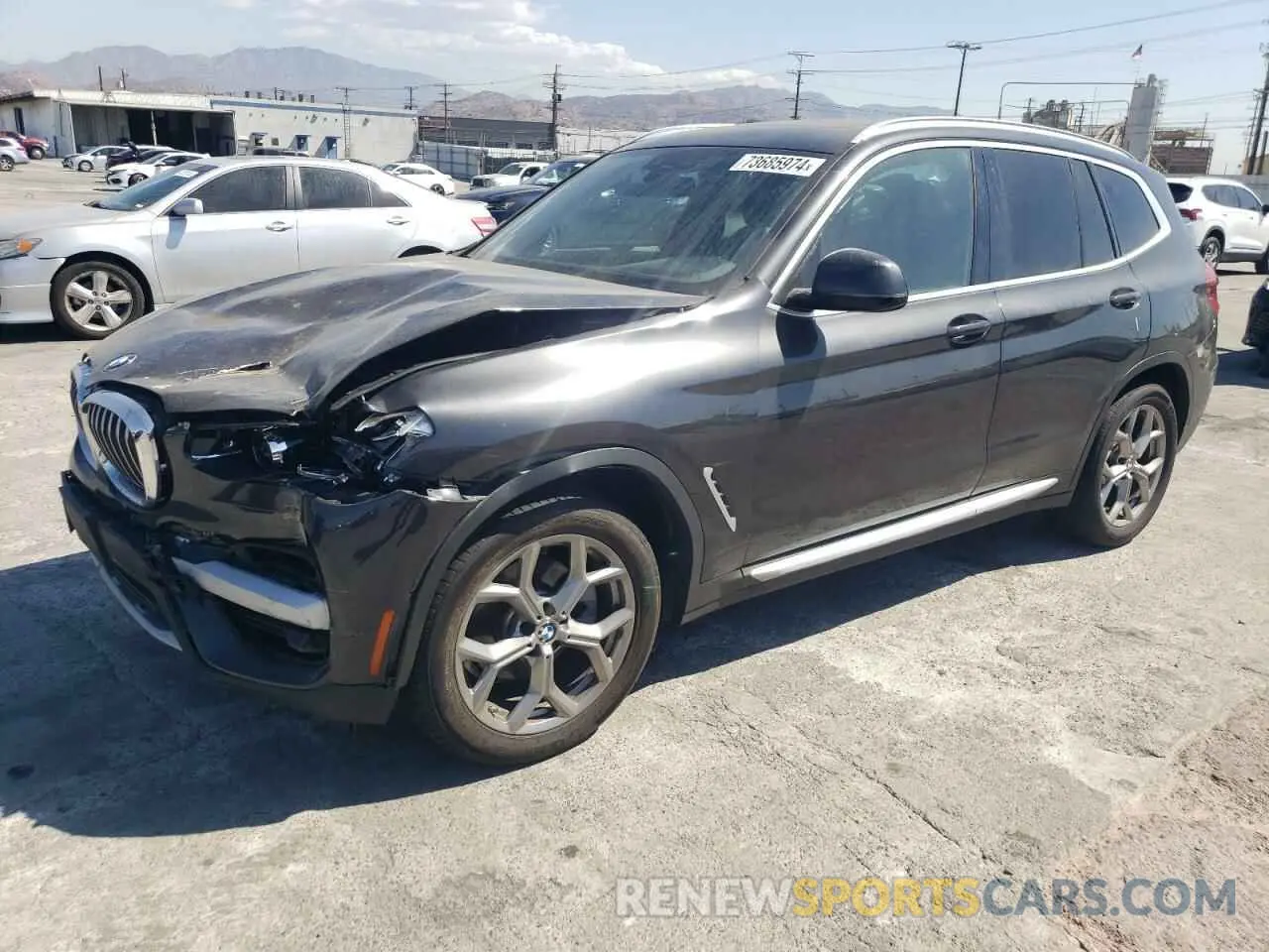 1 Photograph of a damaged car 5UXTY3C02M9D82425 BMW X3 2021