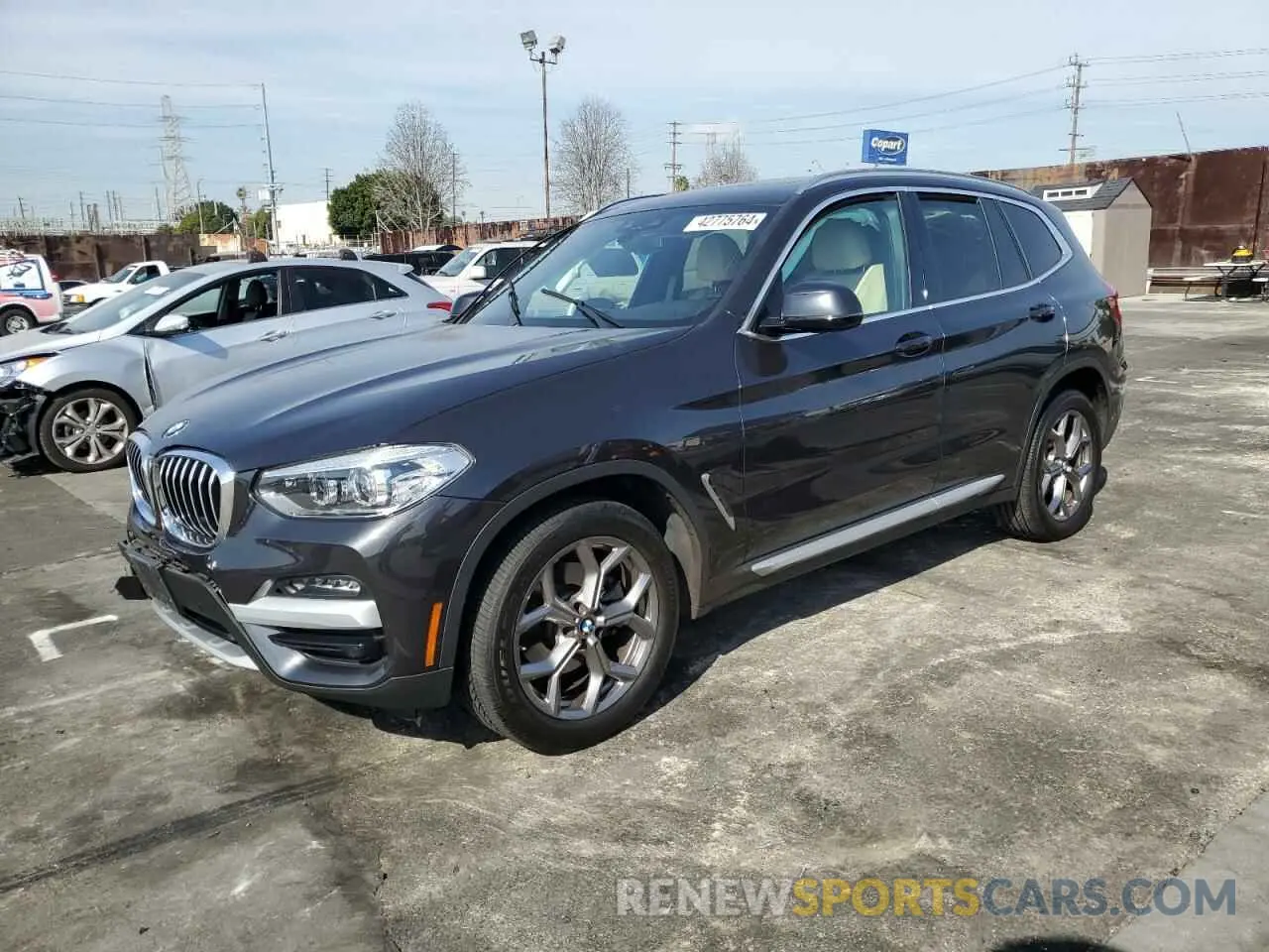 1 Photograph of a damaged car 5UXTY3C02M9G49787 BMW X3 2021
