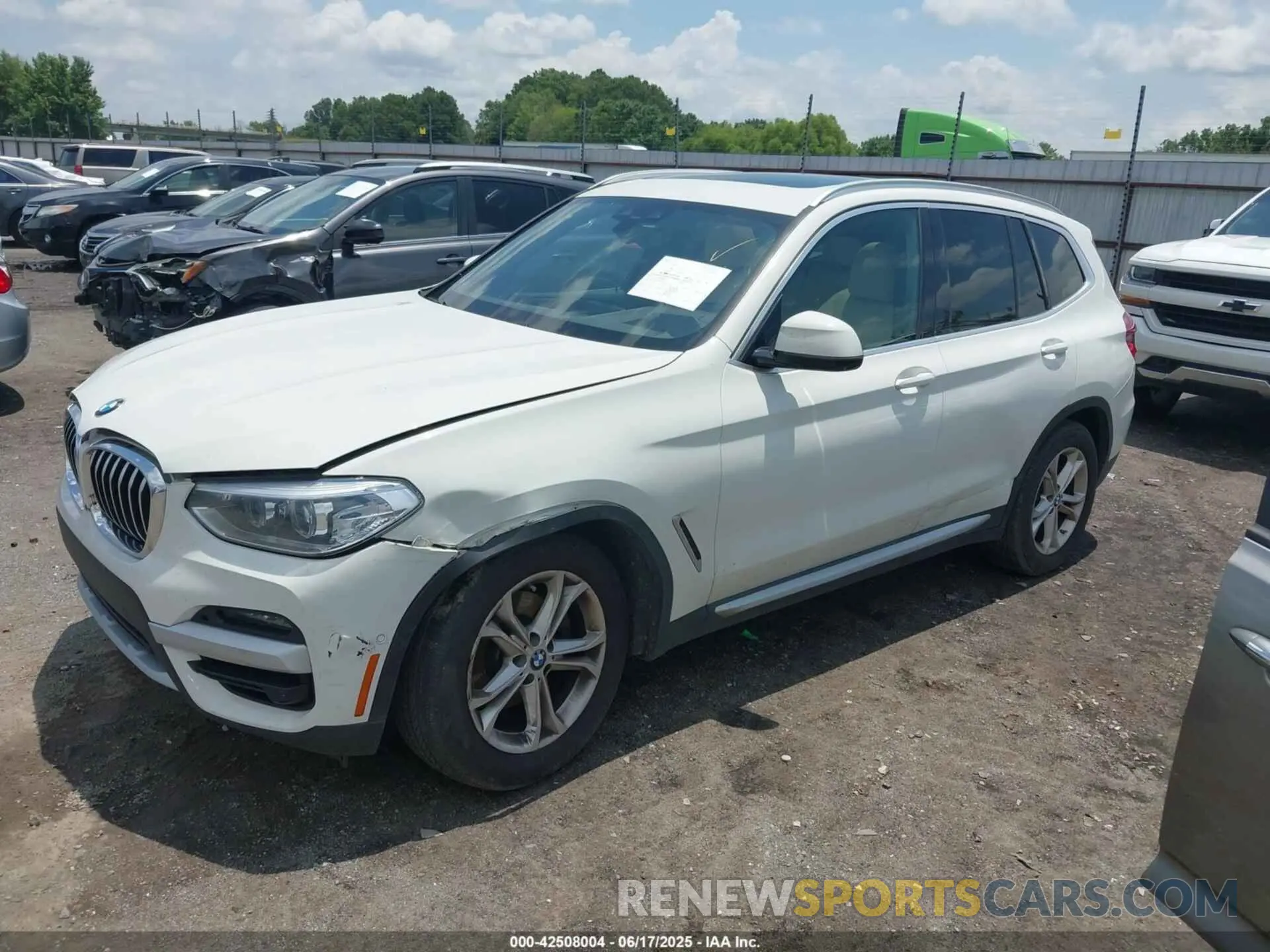 2 Photograph of a damaged car 5UXTY3C02M9G50065 BMW X3 2021