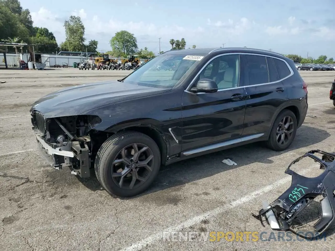 1 Photograph of a damaged car 5UXTY3C02M9H48593 BMW X3 2021