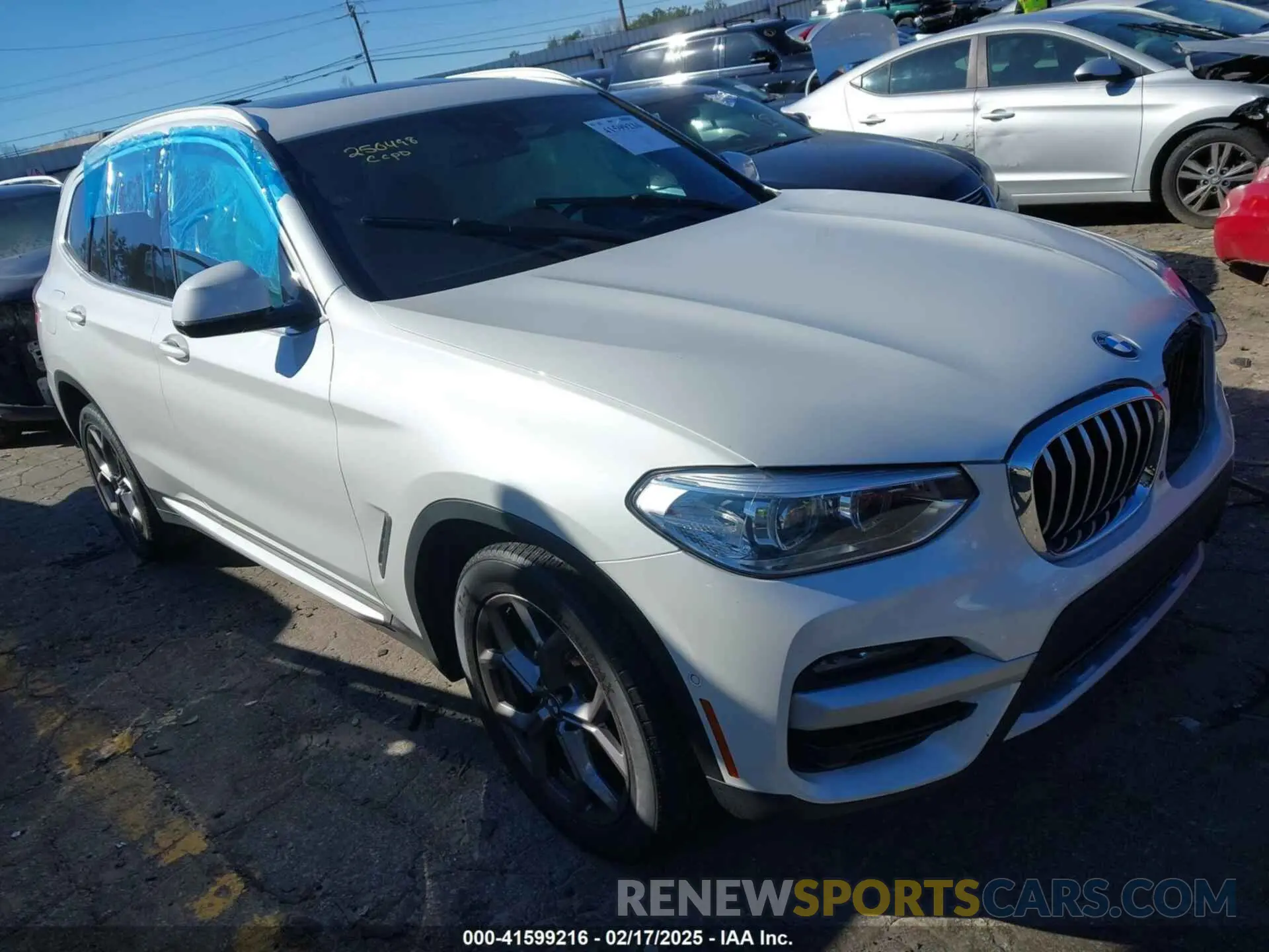 1 Photograph of a damaged car 5UXTY3C03M9H57528 BMW X3 2021