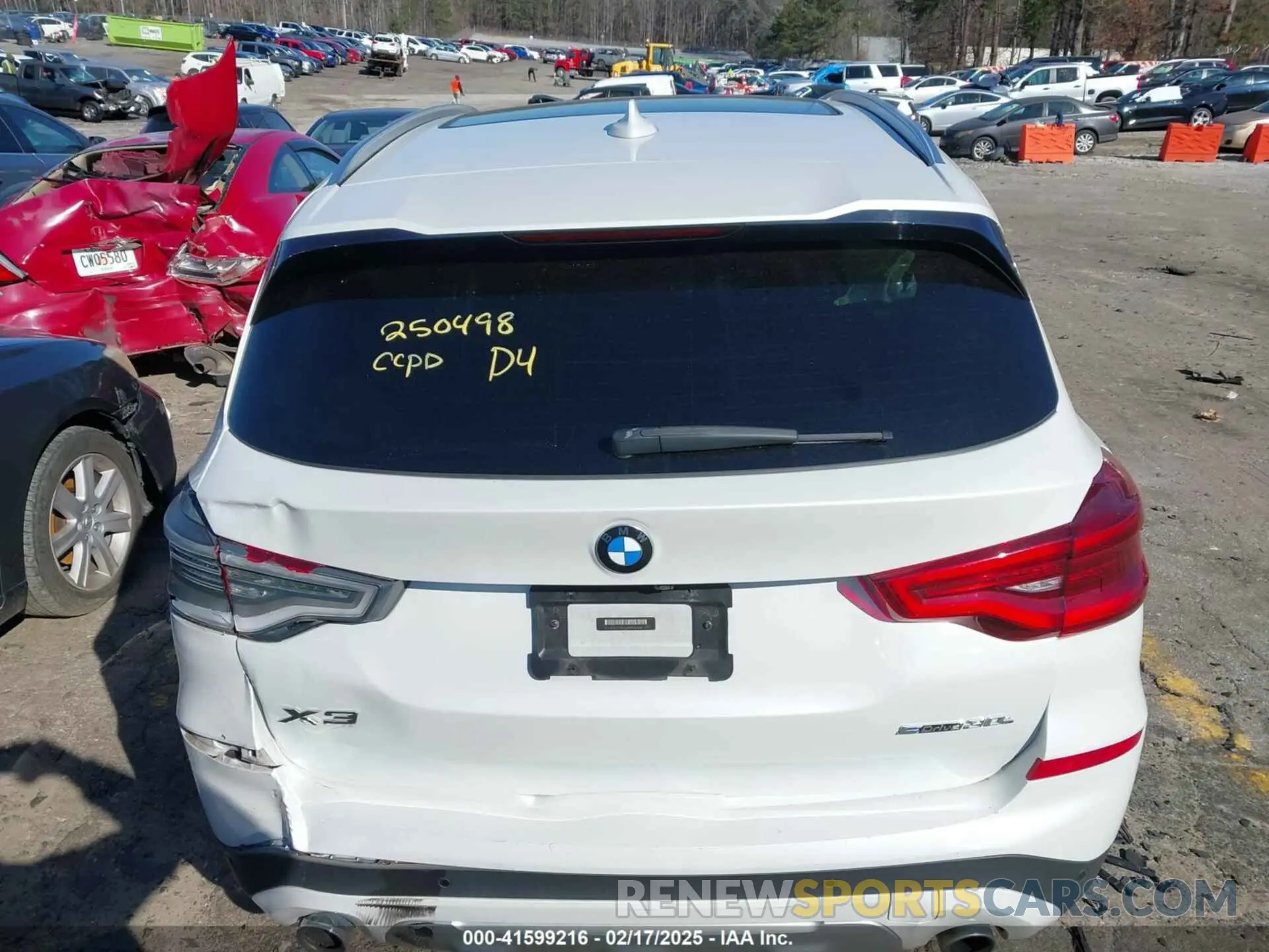 16 Photograph of a damaged car 5UXTY3C03M9H57528 BMW X3 2021