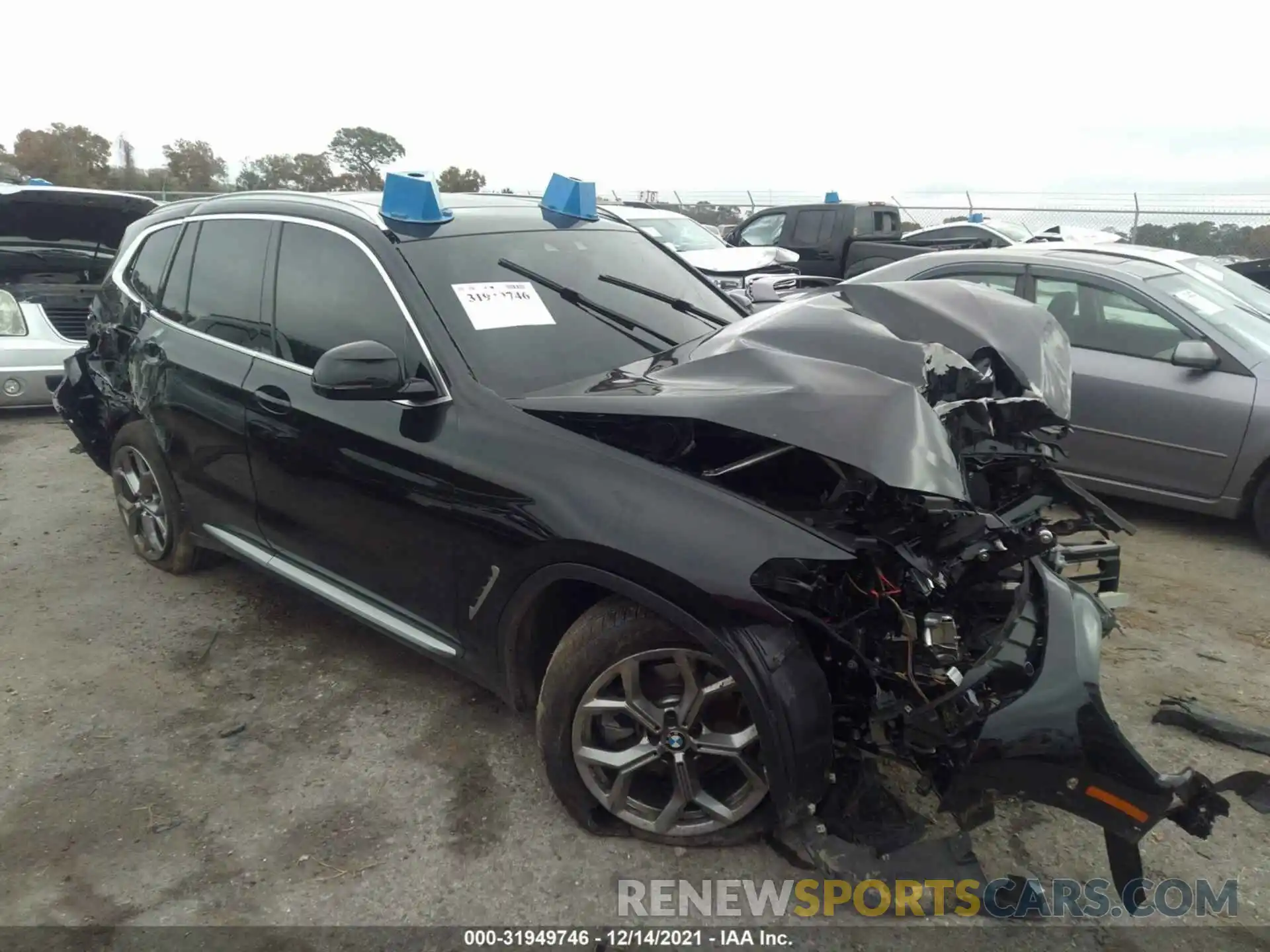 1 Photograph of a damaged car 5UXTY3C04M9H64357 BMW X3 2021