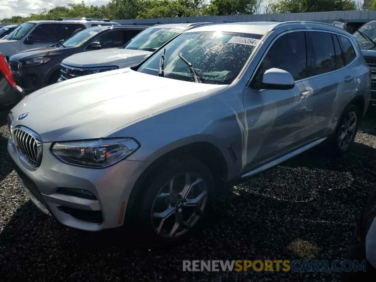 1 Photograph of a damaged car 5UXTY3C04M9H92871 BMW X3 2021