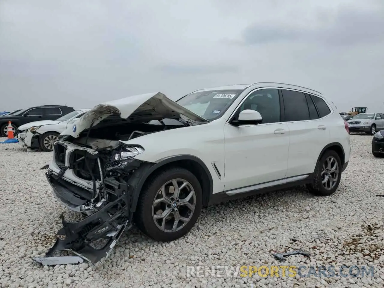 1 Photograph of a damaged car 5UXTY3C05M9E06782 BMW X3 2021