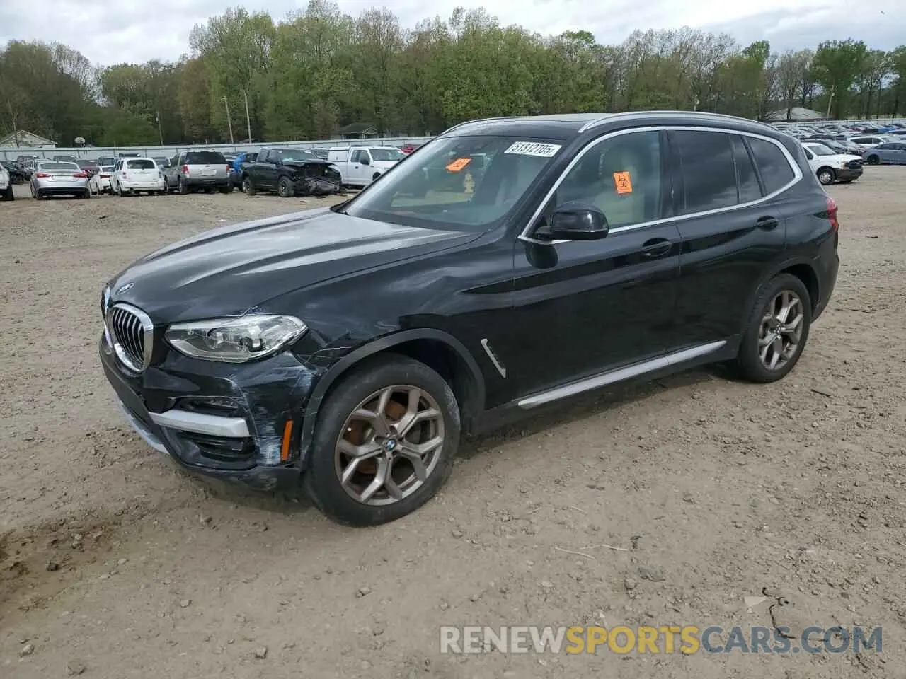 1 Photograph of a damaged car 5UXTY3C05M9F87947 BMW X3 2021