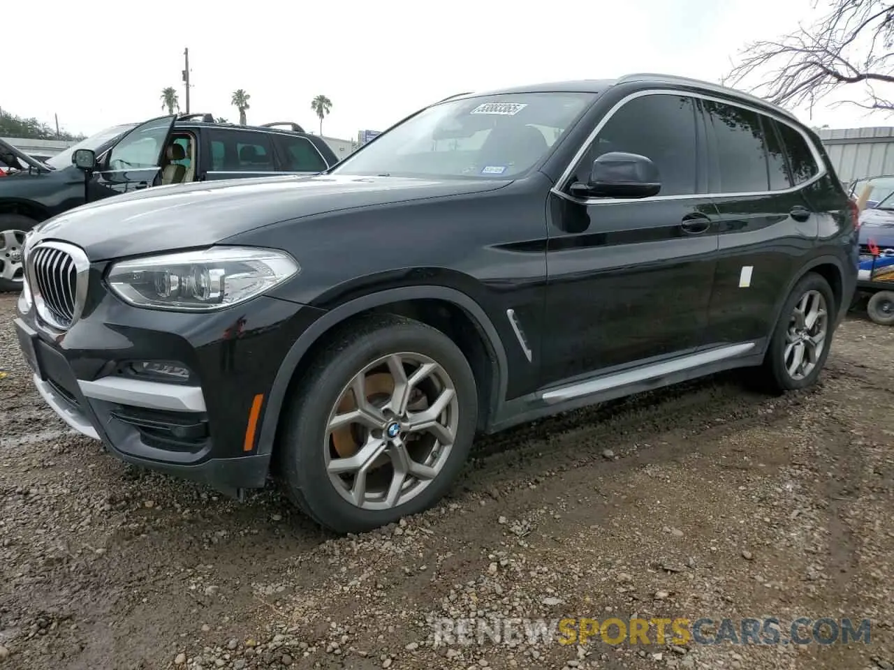1 Photograph of a damaged car 5UXTY3C06M9F10911 BMW X3 2021