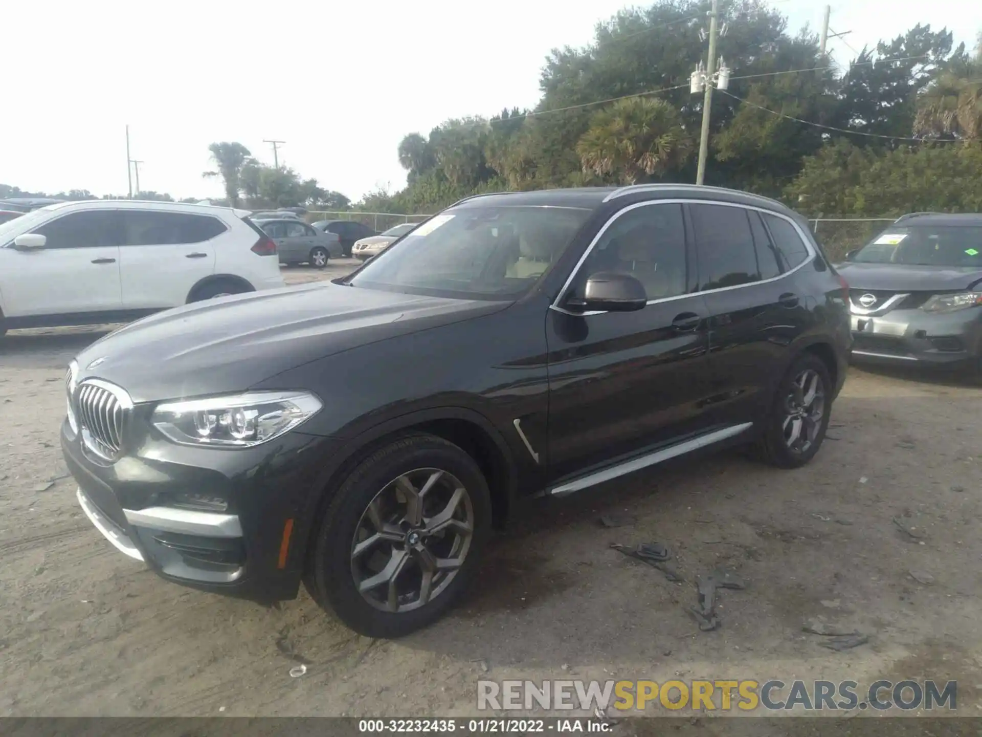 2 Photograph of a damaged car 5UXTY3C07M9D85093 BMW X3 2021