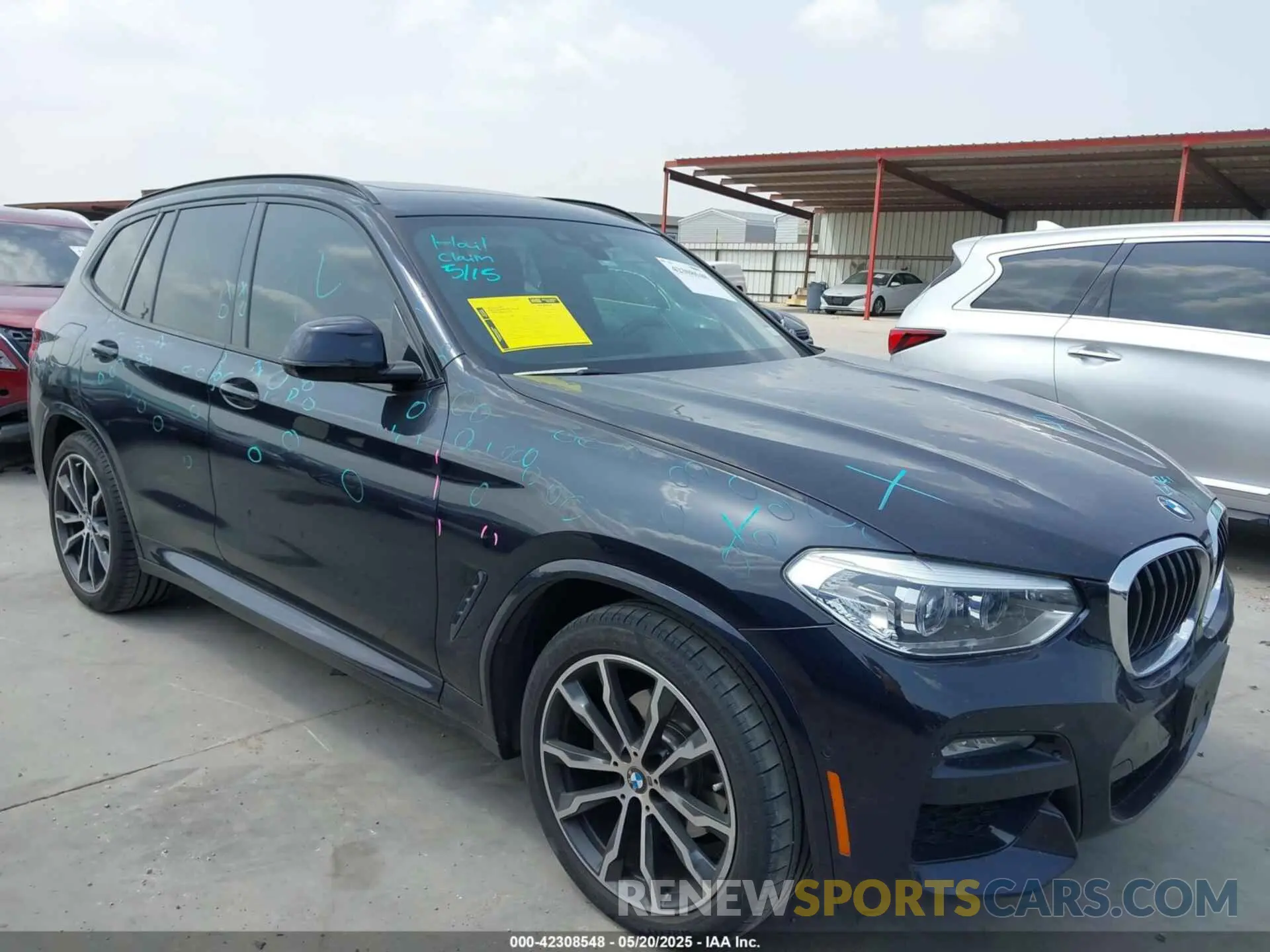 1 Photograph of a damaged car 5UXTY3C07M9D93761 BMW X3 2021